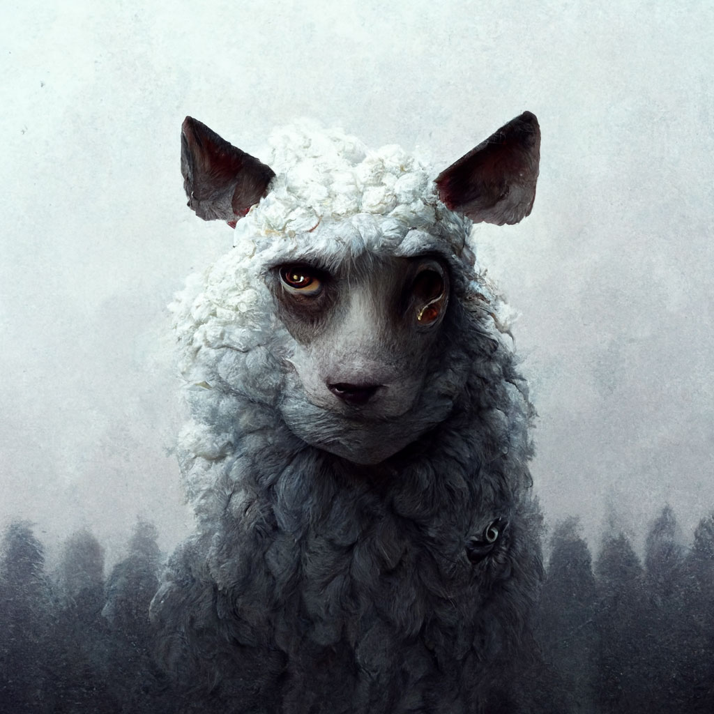 a wolf disguised as a sheep