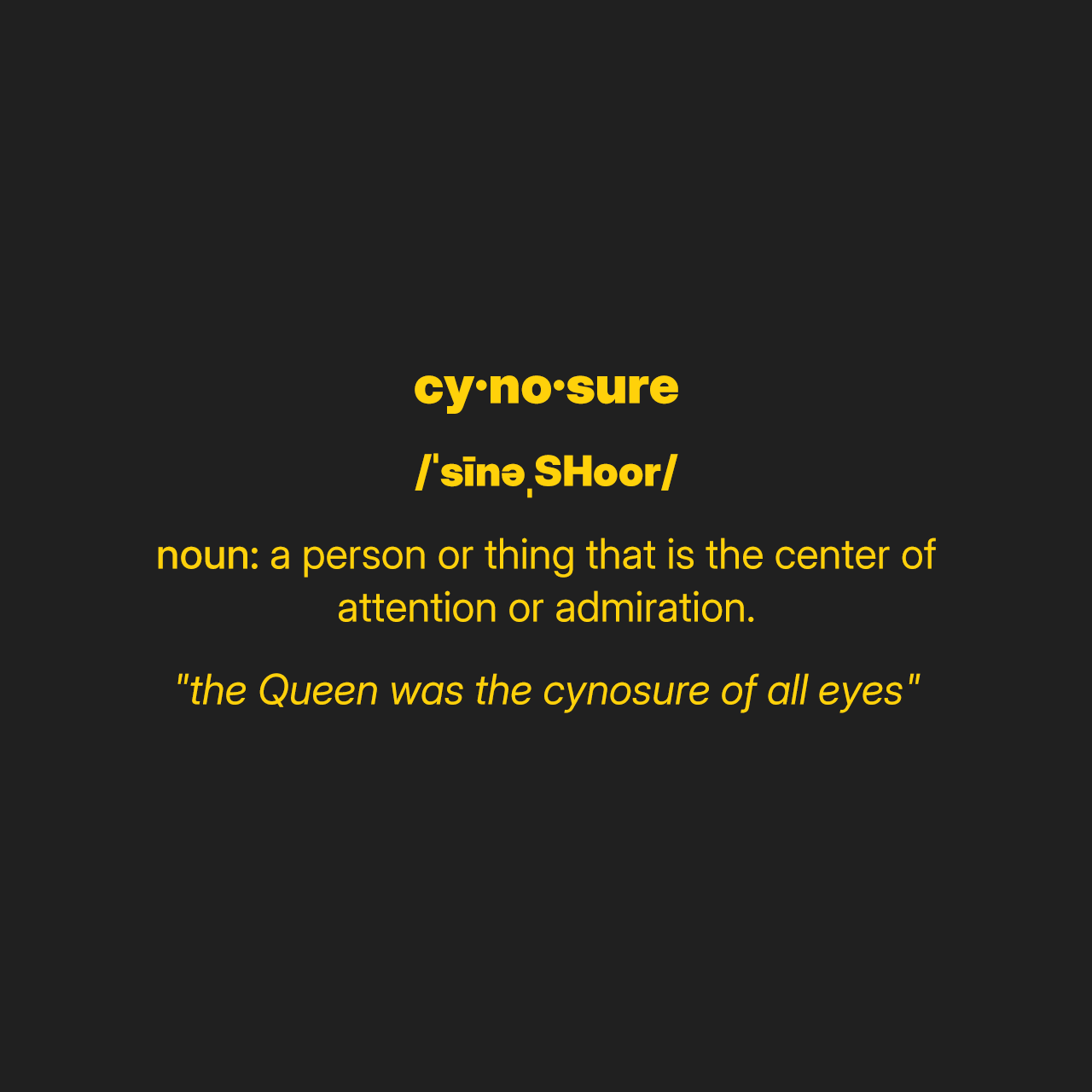 definition of cynosure